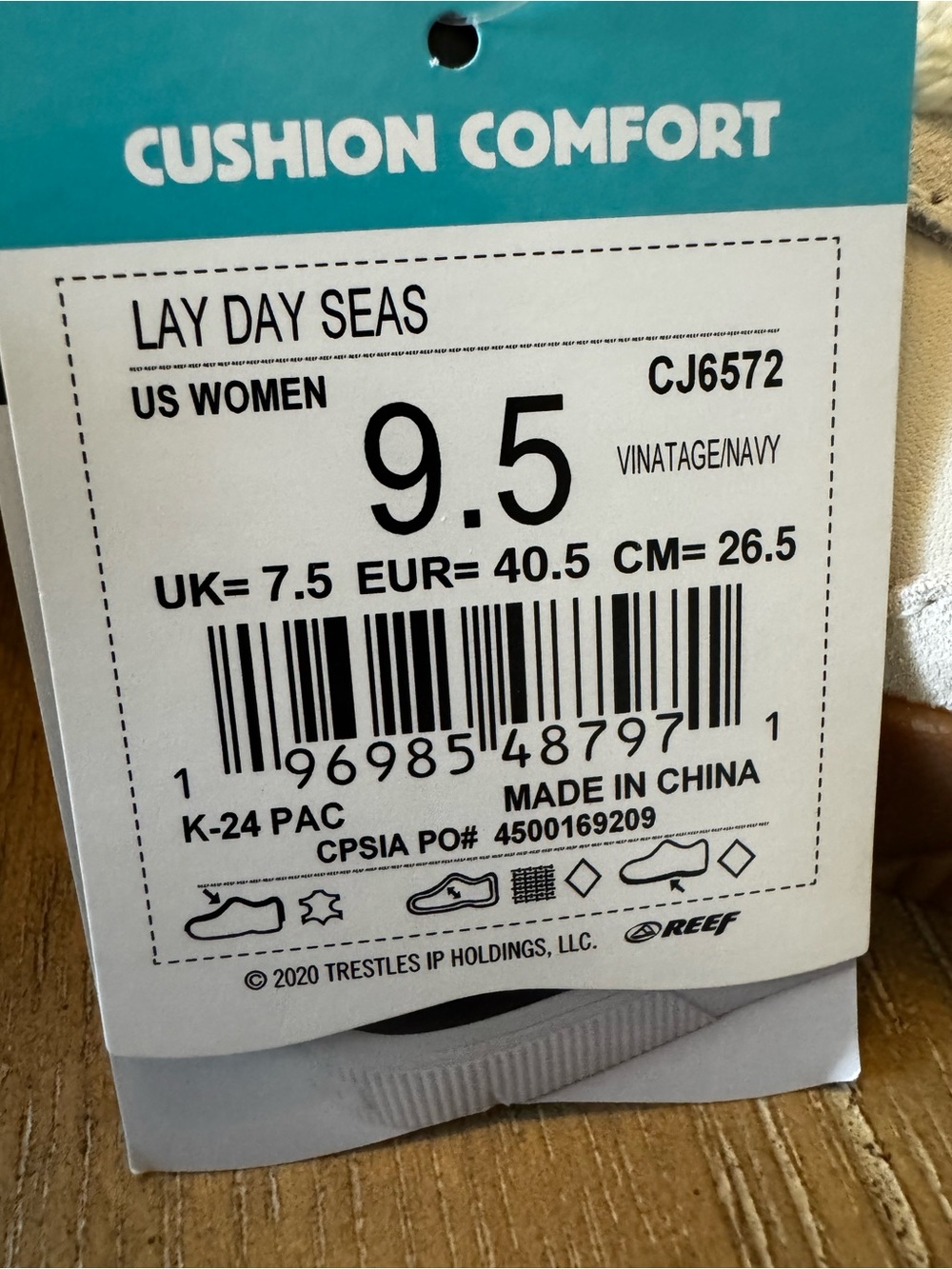 Reef Lay Day Seas Lace-Up Sneakers, Ivory/Navy, NWT, Women’s Multiple Sizes - Picture 16 of 16
